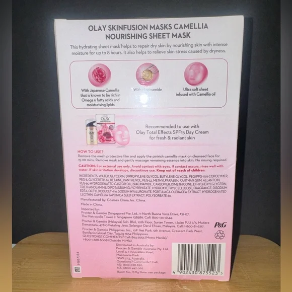 OLAY Skinfusion Camellia Nourishing Sheet Mask - Picture 2 of 5